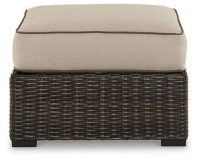 Coastline Bay Outdoor Ottoman with Cushion - Half Price Furniture