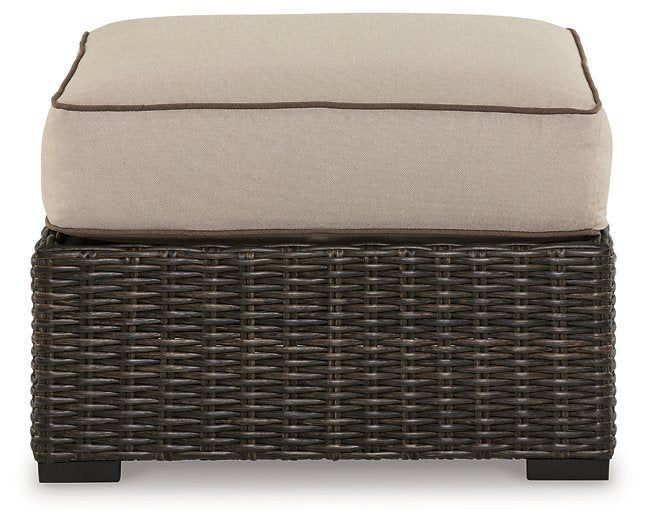 Coastline Bay Outdoor Ottoman with Cushion - Half Price Furniture