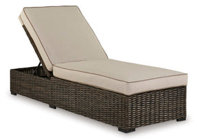 Coastline Bay Outdoor Chaise Lounge with Cushion - Half Price Furniture