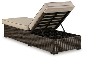 Coastline Bay Outdoor Chaise Lounge with Cushion - Half Price Furniture