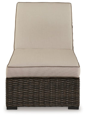 Coastline Bay Outdoor Chaise Lounge with Cushion - Half Price Furniture