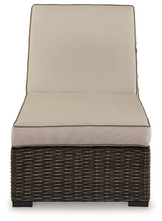 Coastline Bay Outdoor Chaise Lounge with Cushion - Half Price Furniture