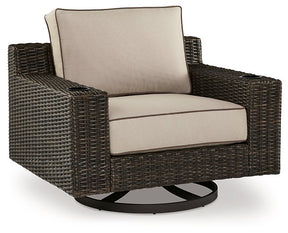 Coastline Bay Outdoor Swivel Lounge with Cushion Half Price Furniture