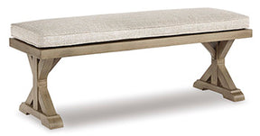 Beachcroft Outdoor Bench with Cushion - Half Price Furniture