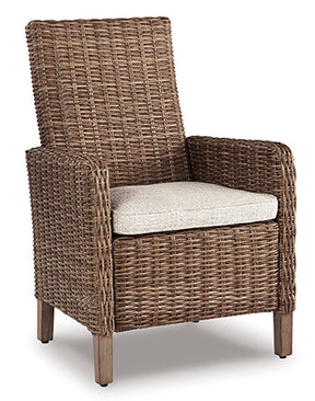 Beachcroft Outdoor Arm Chair with Cushion (Set of 2) - Half Price Furniture