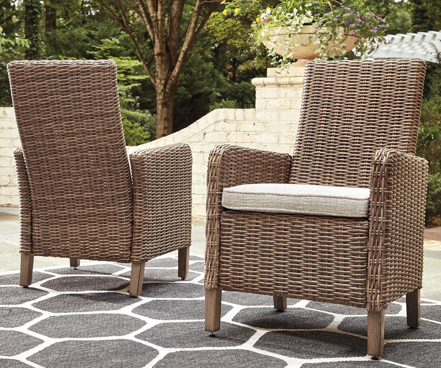 Beachcroft Arm Chair with Cushion (Set of 2) - Half Price Furniture