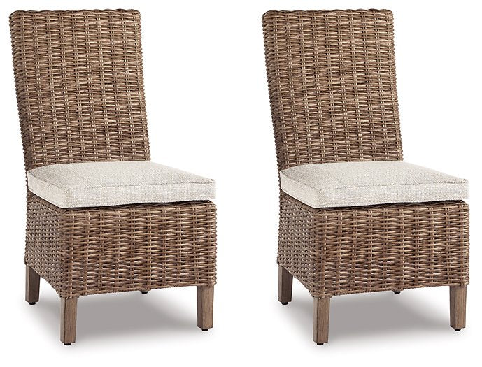 Beachcroft Outdoor Side Chair with Cushion (Set of 2) - Half Price Furniture