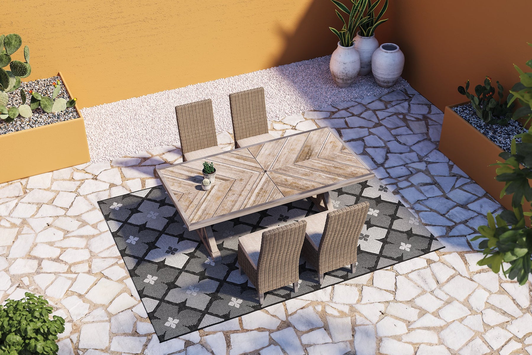 Beachcroft Outdoor Dining Set  Half Price Furniture