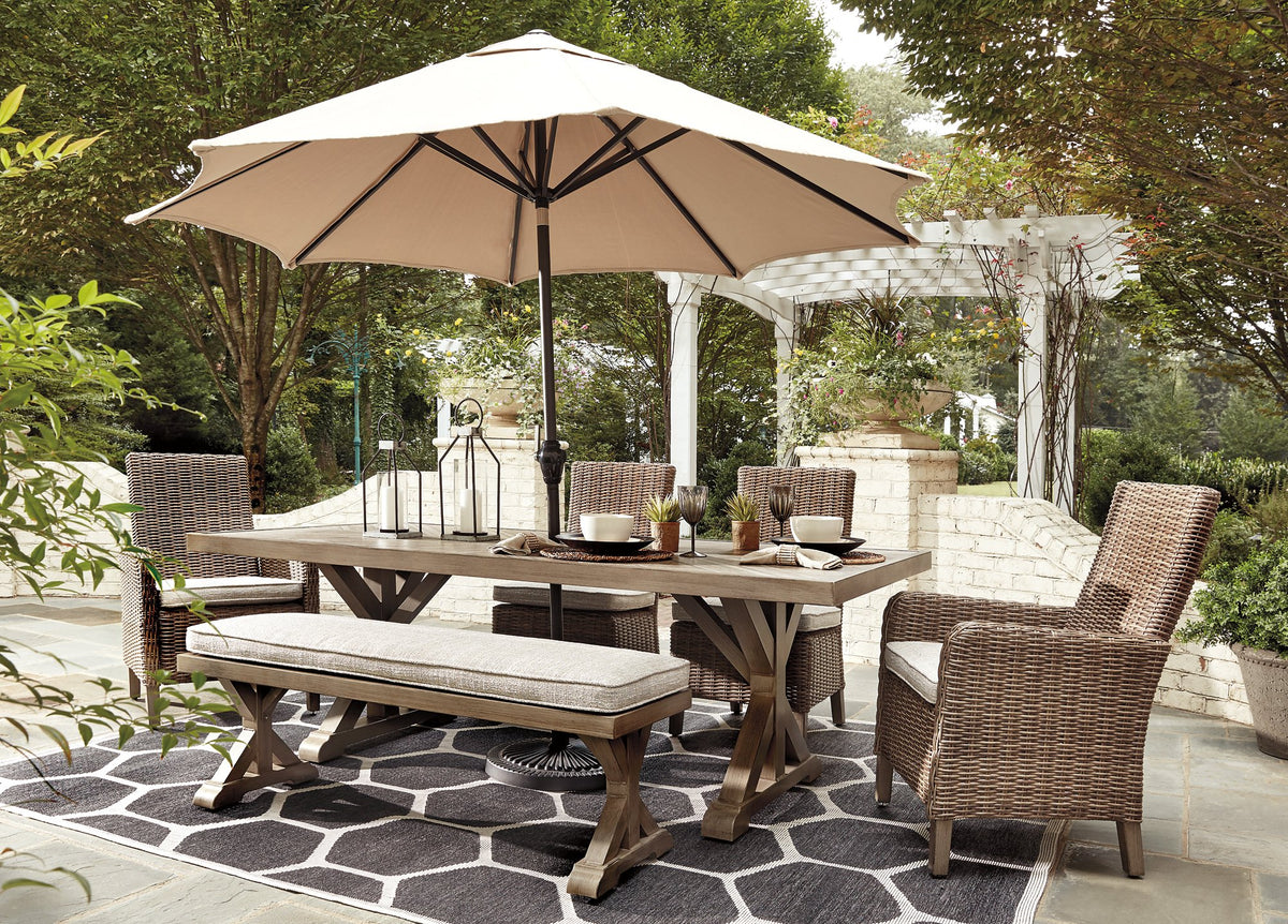 Beachcroft Outdoor Dining Table - Half Price Furniture