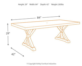 Beachcroft Outdoor Dining Table - Half Price Furniture