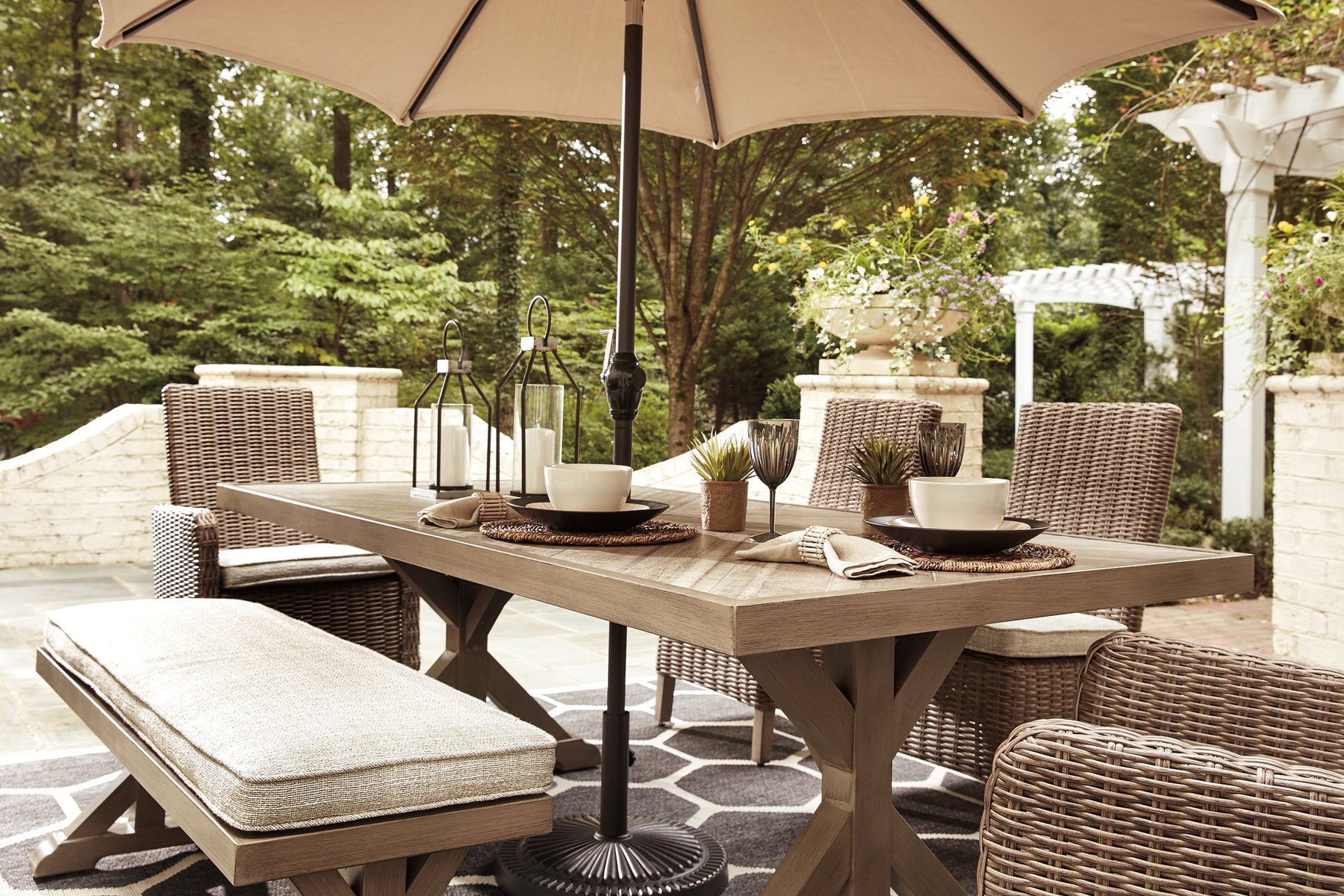 Beachcroft Outdoor Dining Table - Half Price Furniture