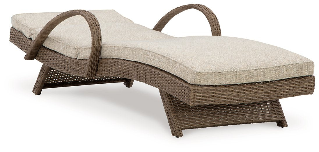 Beachcroft Outdoor Chaise Lounge with Cushion - Half Price Furniture