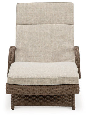 Beachcroft Outdoor Chaise Lounge with Cushion - Half Price Furniture