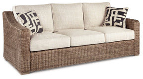 Beachcroft Outdoor Sofa with Cushion Half Price Furniture