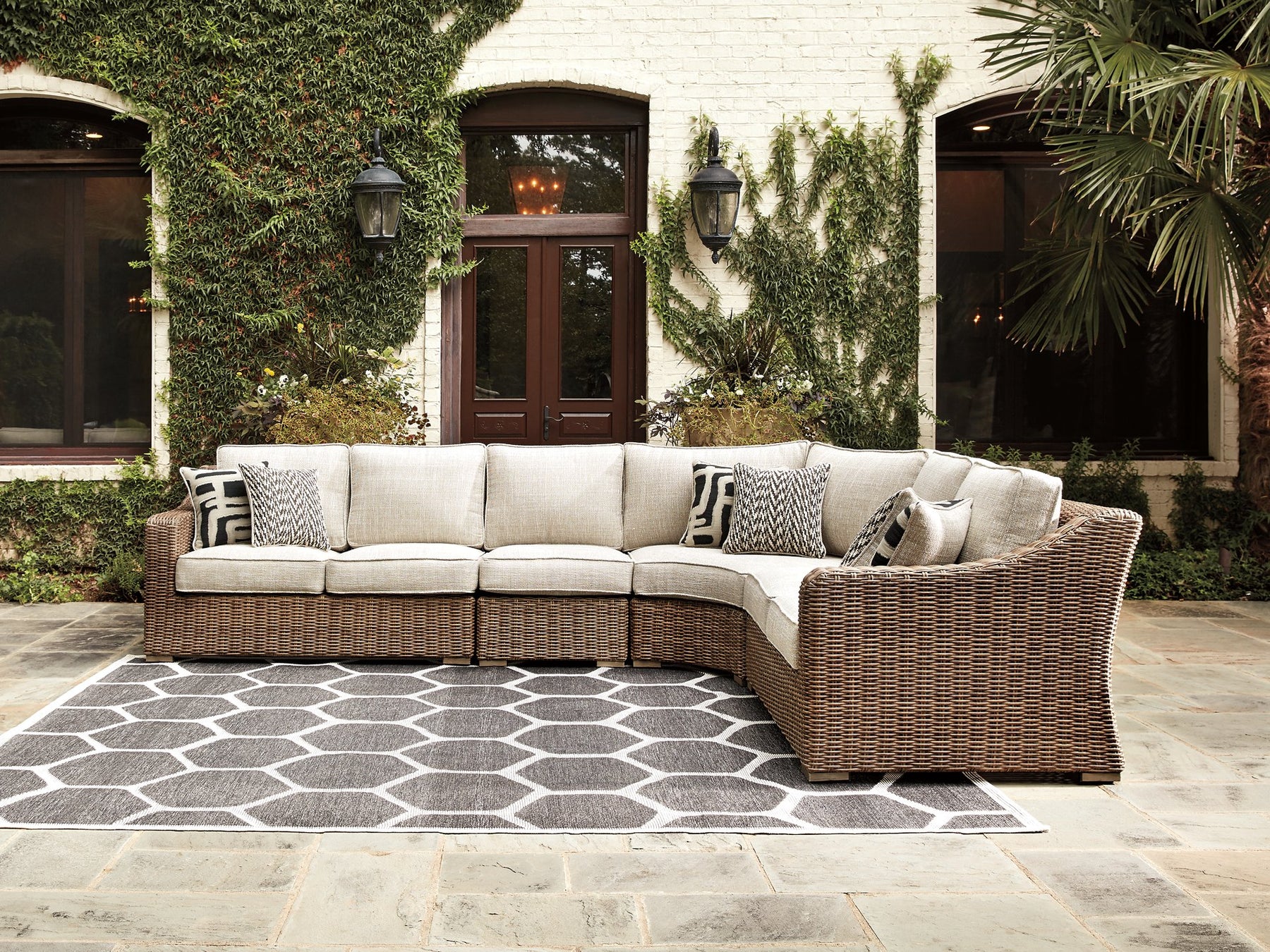 Beachcroft Outdoor Seating Set - Half Price Furniture