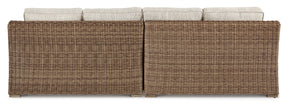 Beachcroft 2-Piece Outdoor Loveseat with Cushion - Half Price Furniture