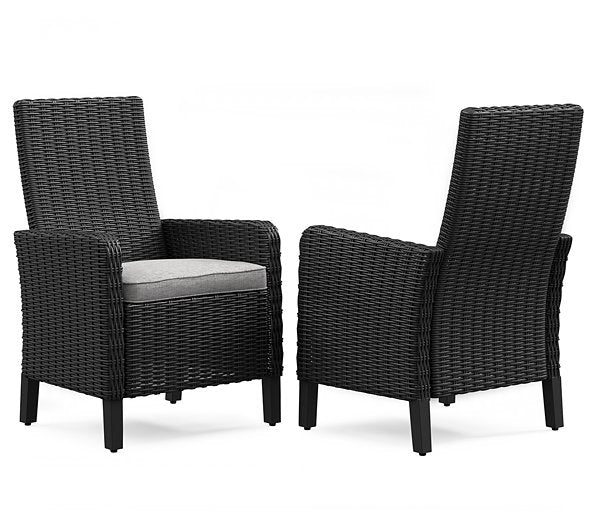 Beachcroft Outdoor Arm Chair with Cushion (Set of 2) - Half Price Furniture