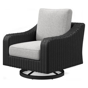 Beachcroft Outdoor Swivel Lounge with Cushion - Outdoor Seating - Half Price Furniture