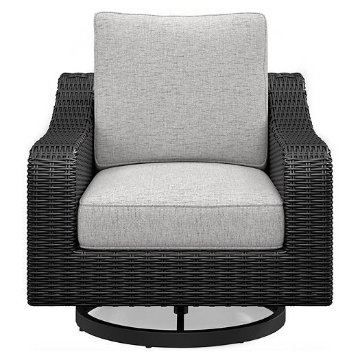 Beachcroft Outdoor Swivel Lounge with Cushion - Outdoor Seating - Half Price Furniture