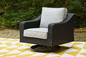 Beachcroft Outdoor Swivel Lounge with Cushion - Half Price Furniture