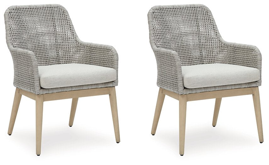 Seton Creek Outdoor Dining Arm Chair (Set of 2) - Half Price Furniture