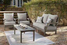 Visola Outdoor Loveseat Conversation Set - Half Price Furniture