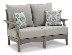 Visola Outdoor Loveseat Conversation Set - Half Price Furniture