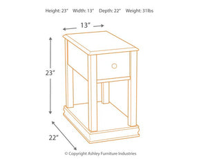 Breegin Chairside End Table - Half Price Furniture