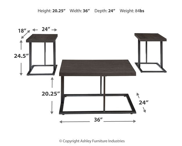 Airdon Table (Set of 3) - Half Price Furniture