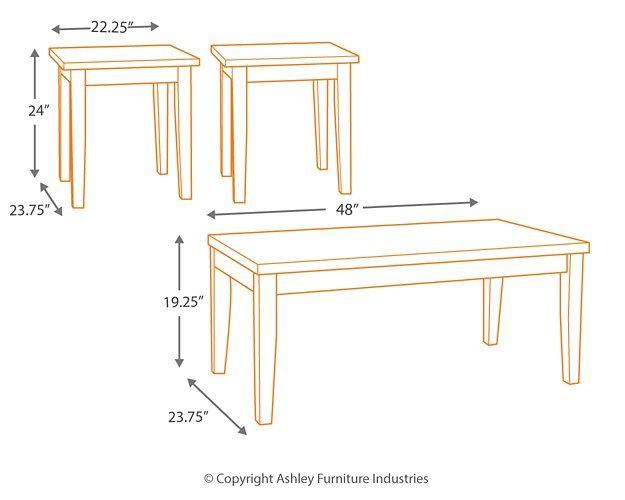 Maysville Table (Set of 3) - Half Price Furniture