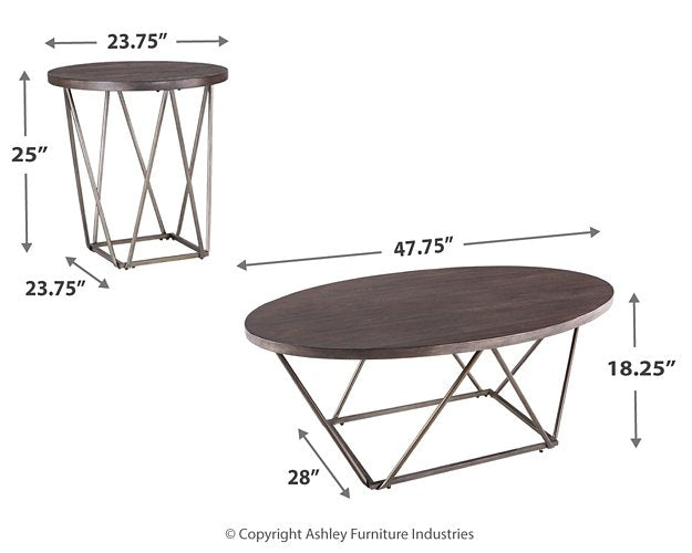 Neimhurst Table (Set of 3) - Half Price Furniture