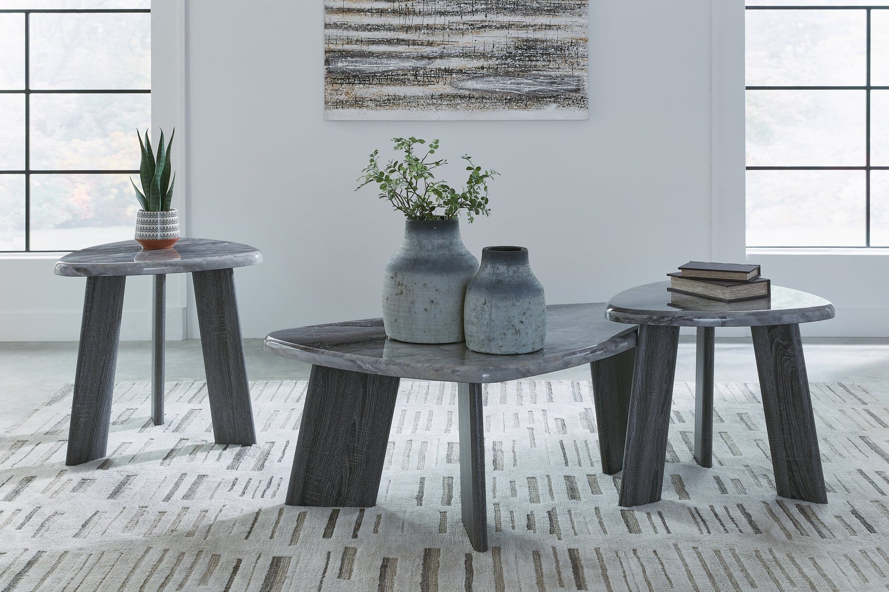 Bluebond Table (Set of 3) - Half Price Furniture