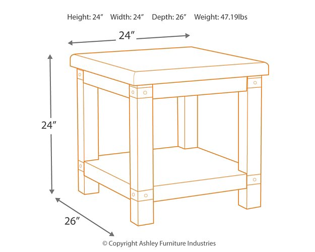 Carynhurst End Table - Half Price Furniture