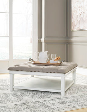 Kanwyn Upholstered Ottoman Coffee Table - Half Price Furniture