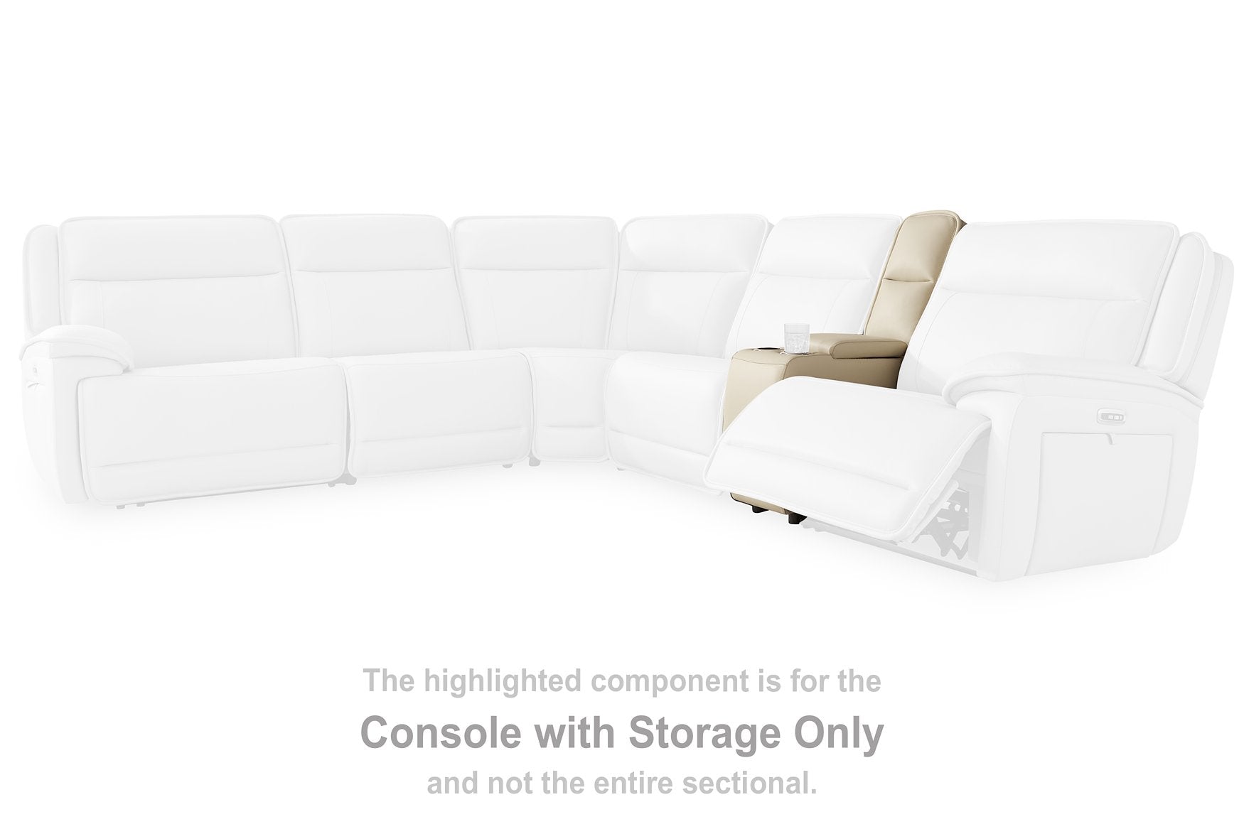 Double Deal Power Reclining Loveseat Sectional with Console - Half Price Furniture