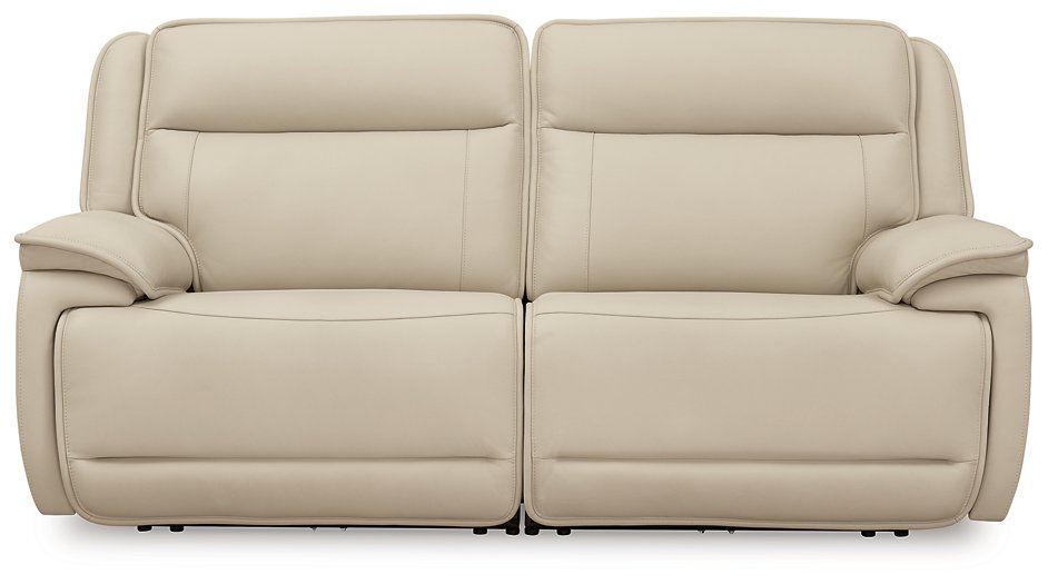 Double Deal Power Reclining Loveseat Sectional  Half Price Furniture