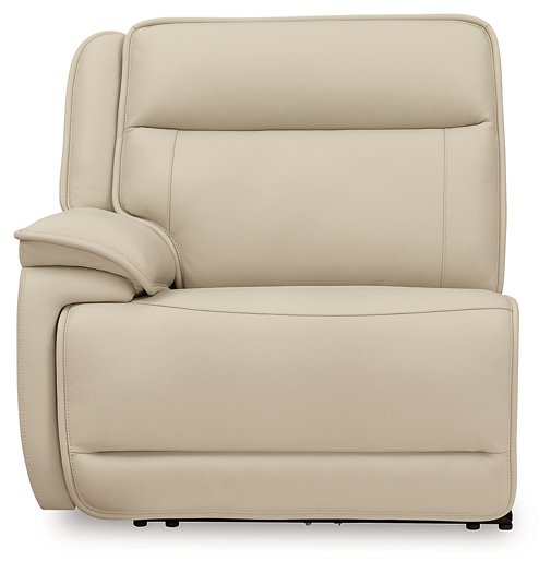 Double Deal Power Reclining Loveseat Sectional with Console - Half Price Furniture