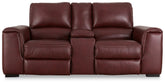 Alessandro Power Reclining Loveseat with Console Half Price Furniture