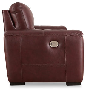 Alessandro Power Reclining Loveseat with Console - Loveseat - Half Price Furniture