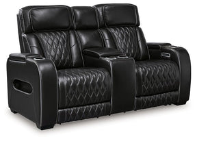 Boyington Power Reclining Loveseat with Console - Half Price Furniture