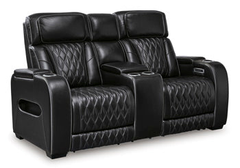 Boyington Power Reclining Loveseat with Console - Half Price Furniture