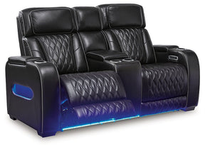 Boyington Power Reclining Loveseat with Console - Half Price Furniture