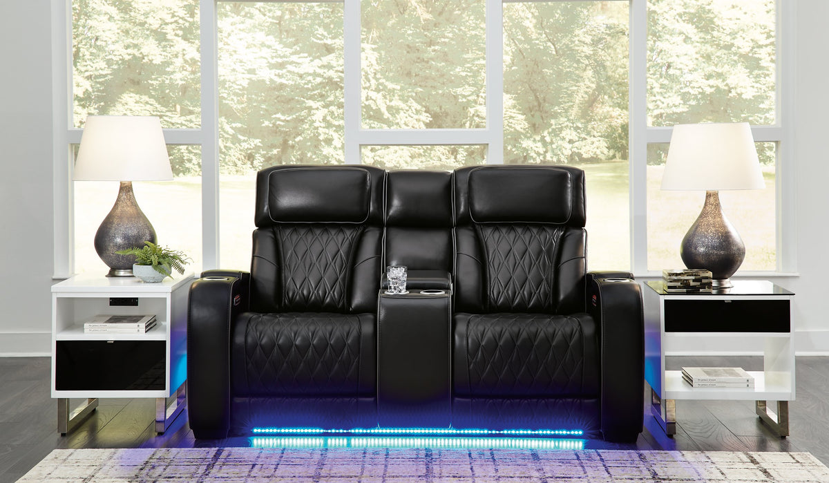 Boyington Power Reclining Loveseat with Console - Loveseat - Half Price Furniture