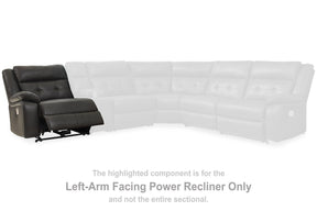 Mackie Pike Power Reclining Sectional Loveseat - Half Price Furniture