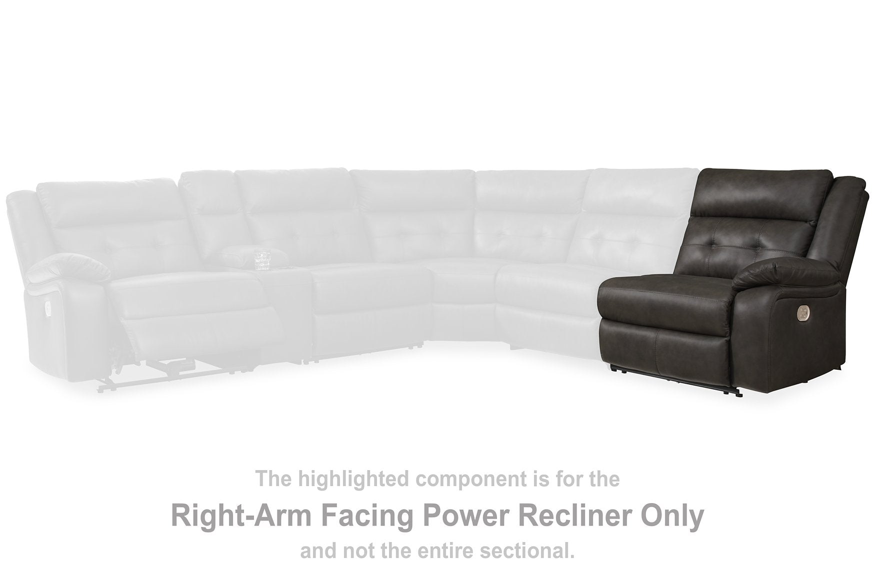 Mackie Pike Power Reclining Sectional Loveseat - Half Price Furniture