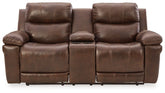 Edmar Power Reclining Loveseat with Console Half Price Furniture