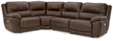 Dunleith Power Reclining Sectional Half Price Furniture