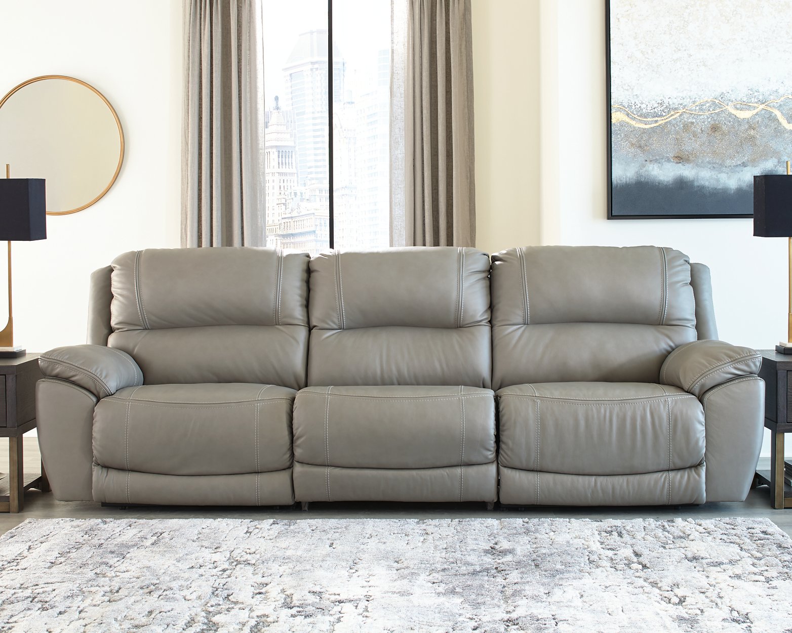 Dunleith 3-Piece Power Reclining Sectional Sofa Half Price Furniture