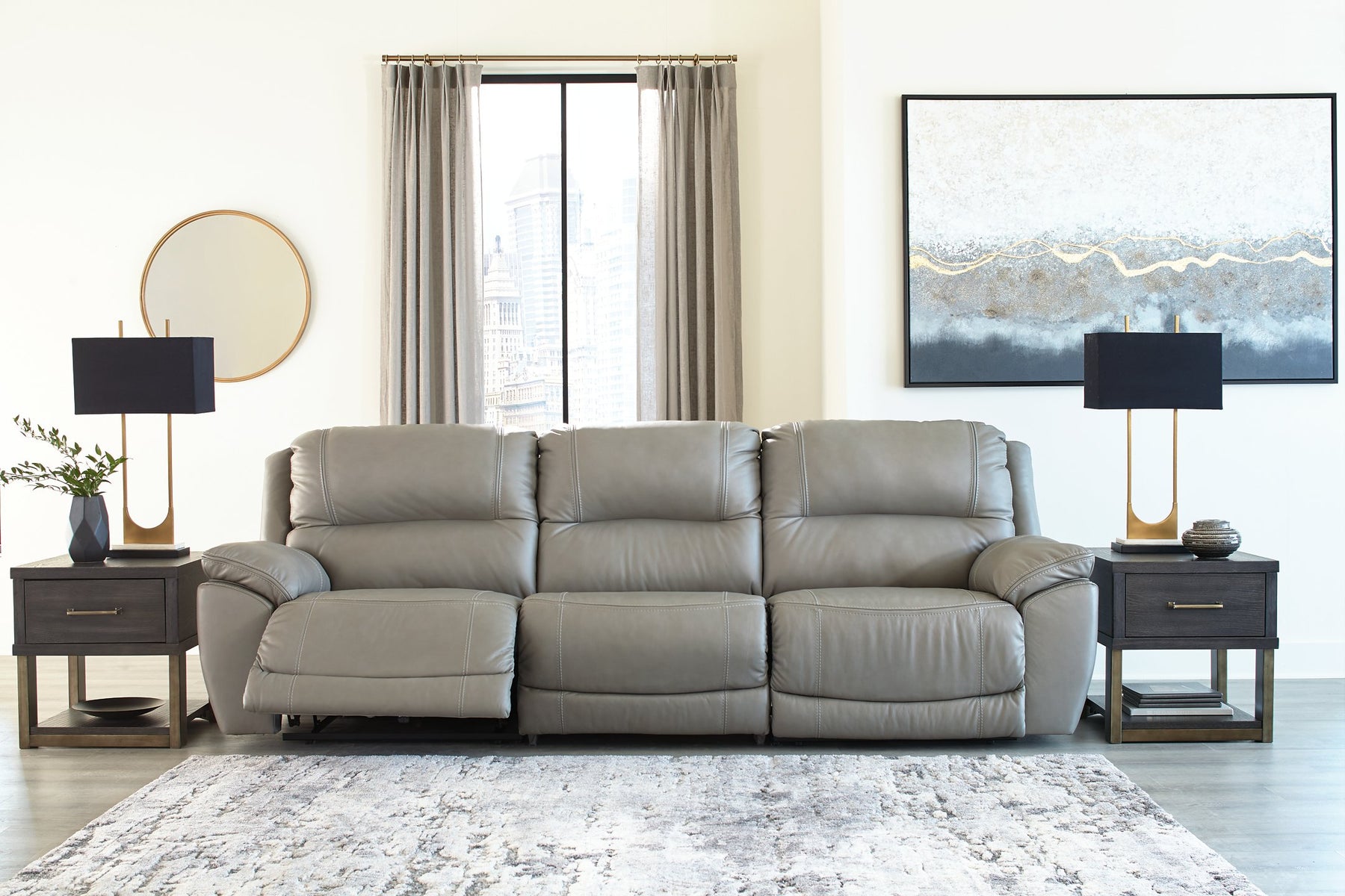 Dunleith 3-Piece Power Reclining Sectional Sofa - Half Price Furniture