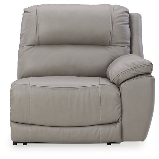 Dunleith 3-Piece Power Reclining Sectional Loveseat with Console - Half Price Furniture